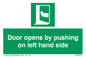 SA7235: Door opens by pushing on left hand side