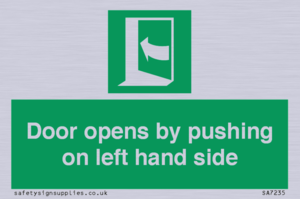 SA7235: Door opens by pushing on left hand side