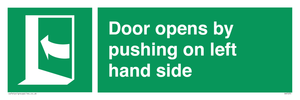 SA7235: Door opens by pushing on left hand side