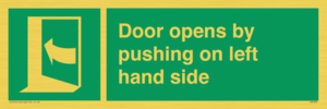 SA7235: Door opens by pushing on left hand side