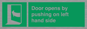 SA7235: Door opens by pushing on left hand side