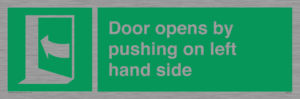 SA7235: Door opens by pushing on left hand side