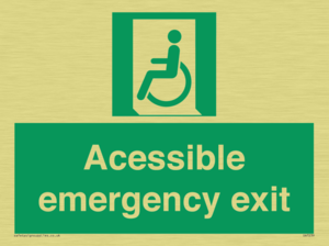 SA7239: Accessible emergency exit (left)