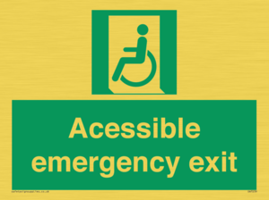 SA7239: Accessible emergency exit (left)