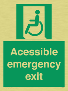 SA7239: Accessible emergency exit (left)