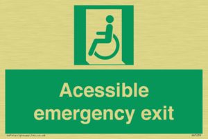 SA7239: Accessible emergency exit (left)