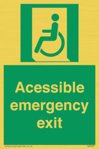 SA7239: Accessible emergency exit (left)