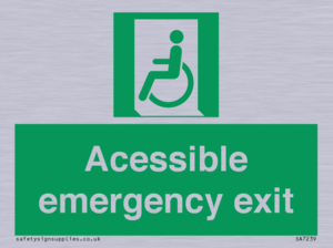 SA7239: Accessible emergency exit (left)