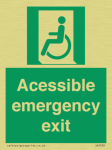 SA7239: Accessible emergency exit (left)