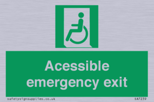 SA7239: Accessible emergency exit (left)