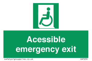 SA7239: Accessible emergency exit (left)