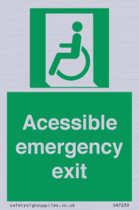 SA7239: Accessible emergency exit (left)