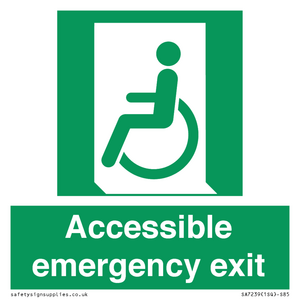 SA7239: Accessible emergency exit (left)