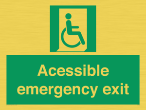 SA7242: Accessible emergency exit (right)