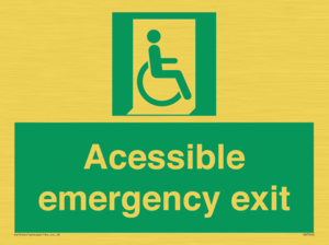 SA7242: Accessible emergency exit (right)
