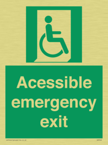SA7242: Accessible emergency exit (right)