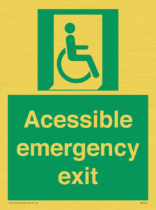 SA7242: Accessible emergency exit (right)