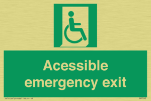 SA7242: Accessible emergency exit (right)