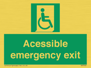 SA7242: Accessible emergency exit (right)