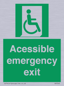 SA7242: Accessible emergency exit (right)