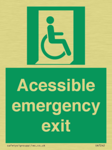 SA7242: Accessible emergency exit (right)