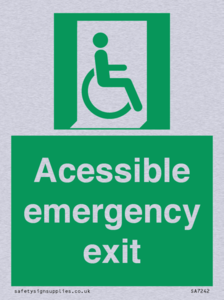 SA7242: Accessible emergency exit (right)