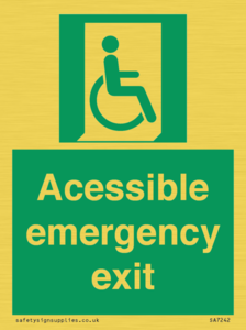 SA7242: Accessible emergency exit (right)
