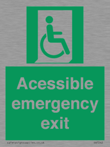 SA7242: Accessible emergency exit (right)