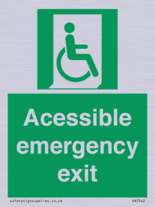 SA7242: Accessible emergency exit (right)