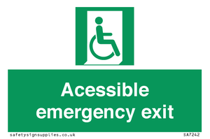 SA7242: Accessible emergency exit (right)