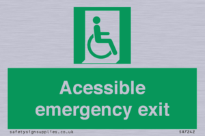 SA7242: Accessible emergency exit (right)