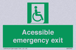 SA7242: Accessible emergency exit (right)