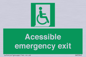 SA7242: Accessible emergency exit (right)