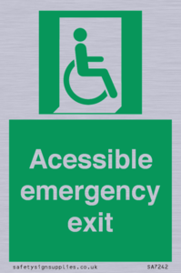 SA7242: Accessible emergency exit (right)