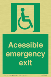 SA7242: Accessible emergency exit (right)