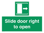 SA7245: Slide door right to open