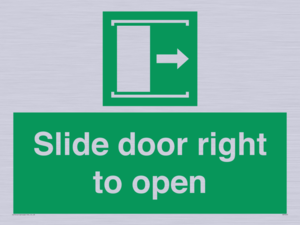 SA7245: Slide door right to open