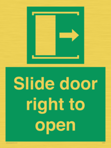 SA7245: Slide door right to open