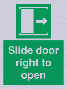 SA7245: Slide door right to open