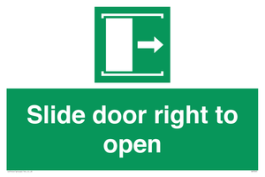 SA7245: Slide door right to open