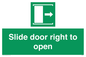 SA7245: Slide door right to open