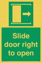 SA7245: Slide door right to open
