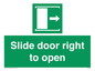 SA7245: Slide door right to open