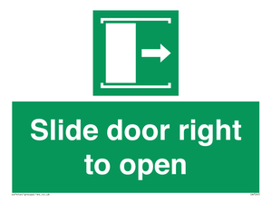 SA7245: Slide door right to open