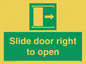 SA7245: Slide door right to open