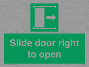 SA7245: Slide door right to open