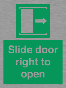 SA7245: Slide door right to open