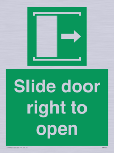 SA7245: Slide door right to open