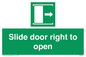 SA7245: Slide door right to open