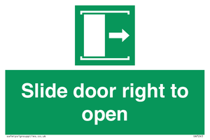 SA7245: Slide door right to open